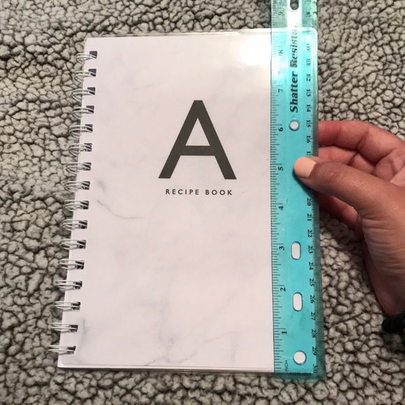 Personalized “A” Recipe Book Unused/Empty - Picture 5 of 6
